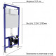 Комплект унитаза BelBagno Amanda BB051CHR+BB051SC с инсталляцией Berges Novum L5 040215 с сиденьем Микролифт и Черной матовой клавишей смыва