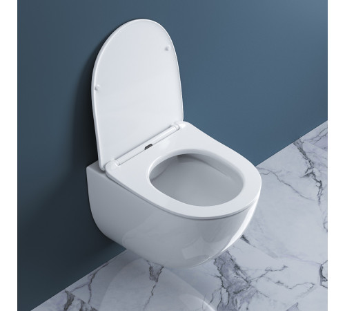 Комплект унитаза с инсталляцией BelBagno Amanda BB051CHR/BB051SC/BB002-80/BB014-SR-BIANCO с сиденьем Микролифт и Белой клавишей смыва