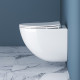 Комплект унитаза с инсталляцией BelBagno Amanda BB051CHR/BB051SC/BB002-80/BB014-SR-BIANCO с сиденьем Микролифт и Белой клавишей смыва