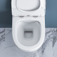 Комплект унитаза с инсталляцией BelBagno Amanda BB051CHR/BB051SC/BB002-80/BB014-SR-BIANCO с сиденьем Микролифт и Белой клавишей смыва