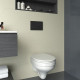 Комплект унитаза BelBagno Amanda BB051CHR+BB051SC с инсталляцией Berges Atom 410 040340 с сиденьем Микролифт и Черной матовой клавишей смыва