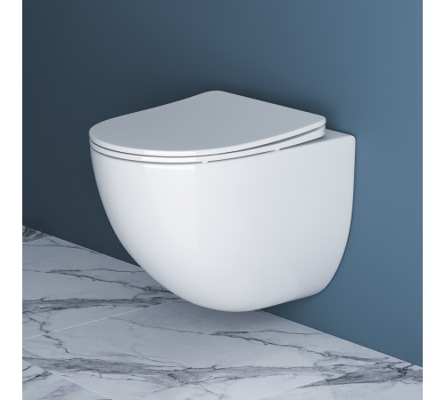 Комплект унитаза с инсталляцией BelBagno Amanda BB051CHR/BB051SC/BB002-80/BB014-SR-BIANCO с сиденьем Микролифт и Белой клавишей смыва