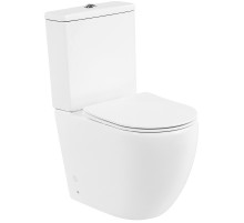 Унитаз компакт BelBagno Amanda BB051CPR/BB051SC без бачка с сиденьем Микролифт