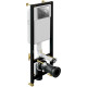 Комплект унитаза BelBagno Amanda BB051CHR+BB051SC с инсталляцией Cersanit Black 35 S-IN-BLACK-Cg-w с сиденьем Микролифт и клавишей смыва Хром