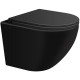 Комплект унитаза WellWant Aura WWU01122B с инсталляцией Cersanit Black 35 S-IN-BLACK-Cg-w с сиденьем Микролифт и клавишей смыва Хром