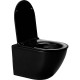 Комплект унитаза WellWant Aura WWU01122B с инсталляцией Cersanit Black 35 S-IN-BLACK-Cg-w с сиденьем Микролифт и клавишей смыва Хром