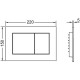 Комплект унитаза WellWant Aura WWU01121WK с инсталляцией Tece Base K440407 с сиденьем Микролифт и Черной матовой клавишей смыва