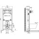 Комплект унитаза WellWant Aura WWU01121WK с сиденьем Микролифт и инсталляцией Jacob Delafon E29025-NF+E4316-CP с сиденьем Микролифт и клавишей смыва Хром