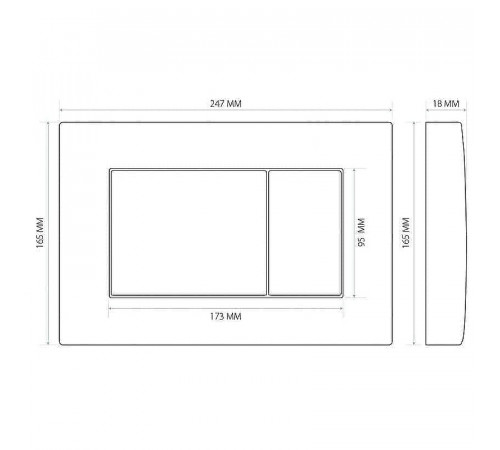 Комплект унитаза WellWant Tesoro WWU01111W с инсталляцией Berges Wasserhaus Atom 410 040332 с сиденьем Микролифт и Черной клавишей смыва