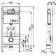 Комплект унитаза WellWant Tesoro WWU01111W с инсталляцией Tece Base K440407 с сиденьем Микролифт и Черной матовой клавишей смыва