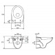 Комплект унитаза Cersanit Delfi TPL S-MZ-DELFI-PL с инсталляцией Grohe Rapid SL 38721001 с сиденьем Микролифт и клавишей смыва Хром