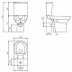 Унитаз компакт Cersanit City S-KO-CIT011-3/5-COn-S-DL-w с бачком и сиденьем Микролифт