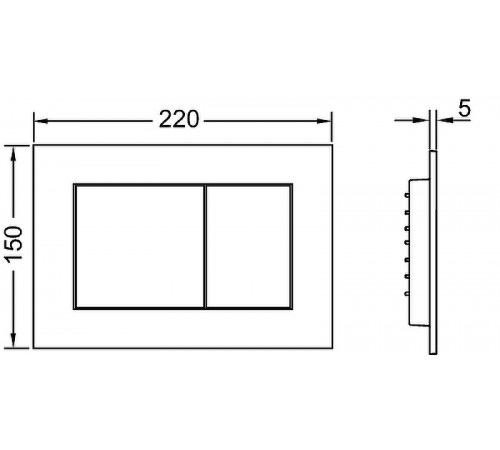 Комплект унитаза Ceramicanova Forma CN3009 с инсталляцией Tece Base K440407 с сиденьем Микролифт и Черной матовой клавишей смыва