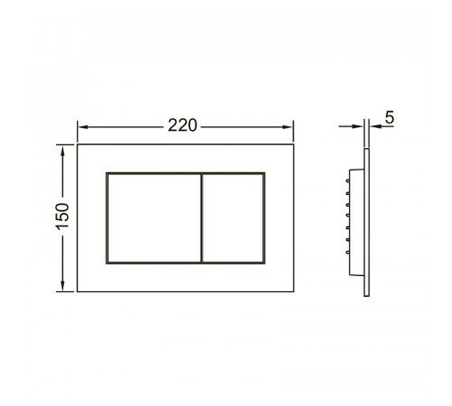 Комплект унитаза Ceramicanova Forma CN3009 с инсталляцией Tece Base 9400413 с сиденьем Микролифт и Белой клавишей смыва