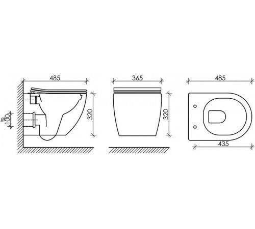 Комплект унитаза Ceramicanova Forma CN3009 с сиденьем Микролифт и инсталляцией Jacob Delafon E29025-NF+E4316-CP с клавишей смыва Хром