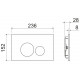 Комплект унитаза с инсталляцией Ceramicanova Metric CN3007_1001W_1000 с сиденьем Микролифт и Белой клавишей смыва