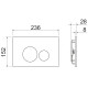 Комплект унитаза с инсталляцией Ceramicanova Metric CN3007_1001M_1000 с сиденьем Микролифт и клавишей смыва Хром матовый