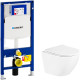 Комплект унитаза BelBagno Uno BB3105CHR/SC с инсталляцией Geberit Duofix Sigma UP320 111.300.00.5 с сиденьем Микролифт