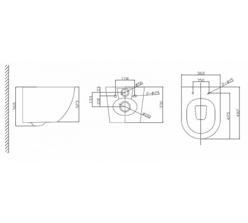 Комплект унитаза BelBagno Uno BB3105CHR/SC с инсталляцией Grohe Rapid SL 38721001 с сиденьем Микролифт и клавишей смыва Хром