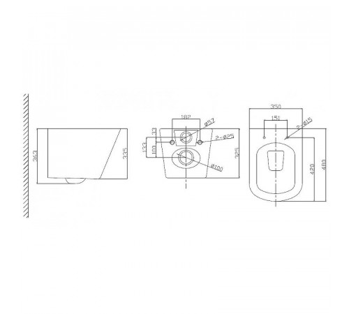 Комплект унитаза с инсталляцией BelBagno Due BB3103CHR/SC/BB002-80/BB005-PR-CHROME с сиденьем Микролифт и клавишей смыва Хром