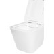 Комплект унитаза с инсталляцией BelBagno Due BB3103CHR/SC/BB002-80/BB014-SR-BIANCO с сиденьем Микролифт и Белой клавишей смыва