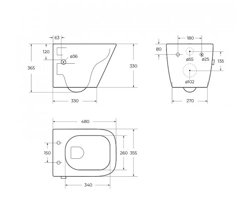 Унитаз биде BelBagno Due BB3103CHR-BS/SC подвесной с сиденьем Микролифт