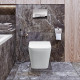 Комплект унитаза с инсталляцией BelBagno Due BB3103CHR/SC/BB002-80/BB014-SR-BIANCO с сиденьем Микролифт и Белой клавишей смыва