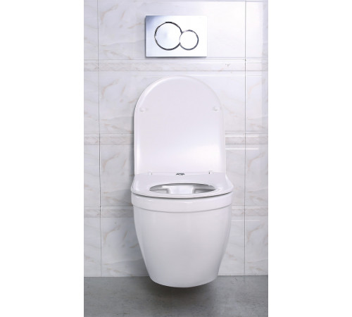 Комплект унитаза с инсталляцией BelBagno Loto BB070CHR/SC/BB002-80/BB018-GV-BIANCO с сиденьем Микролифт и Белой клавишей смыва