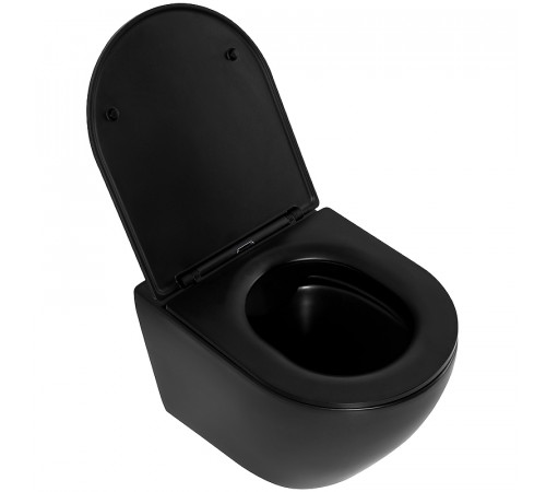 Комплект унитаза с инсталляцией BelBagno Colorato BB062CHR-MB/BB062SC-MB/BB002-80/BB007-PR-NERO.M с сиденьем Микролифт и Черной матовой клавишей смыва