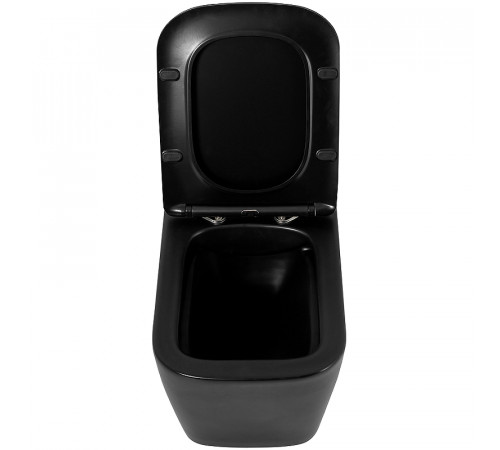 Комплект унитаза с инсталляцией BelBagno Ardente-C BB3202CHR-MB/BB3202SC-MB/BB002-80/BB007-PR-NERO.M с сиденьем Микролифт и Черной матовой клавишей смыва