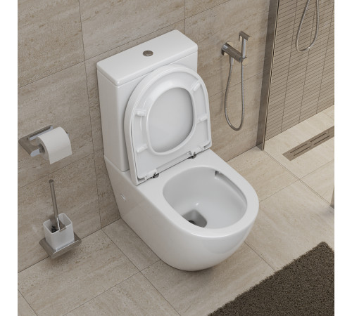 Унитаз компакт BelBagno Sfera-Tor BB2141CP-TOR/BB2141T/BB865SC с бачком и сиденьем Микролифт