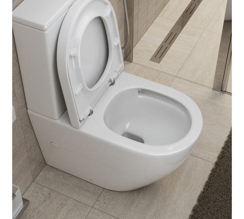 Унитаз компакт BelBagno Sfera-Tor BB2141CP-TOR/BB2141T/BB865SC с бачком и сиденьем Микролифт