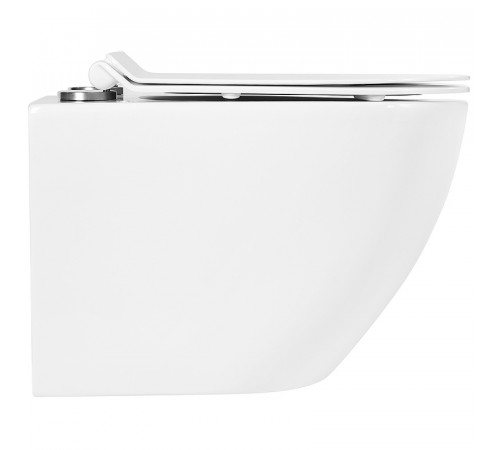 Комплект унитаза с инсталляцией BelBagno Sfera-R BB046CHR/BB2111SC/BB002-80/BB005-PR-CHROME с сиденьем Микролифт и клавишей смыва Хром глянцевый