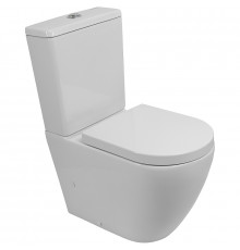 Унитаз компакт BelBagno Sfera-Tor BB2141CP-TOR/BB2141T/BB865SC с бачком и сиденьем Микролифт