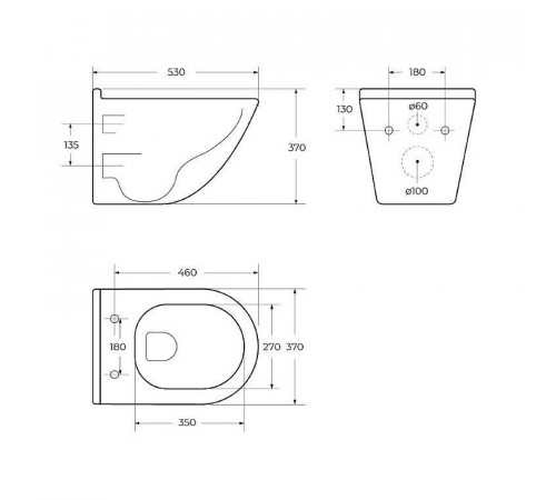 Унитаз BelBagno Senso-Tor BB017CH-TOR/BB2034SC подвесной с сиденьем Микролифт