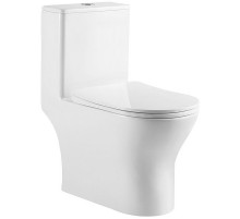 Унитаз моноблок BelBagno Lounge BB8618CPR-MN/SC с сиденьем Микролифт