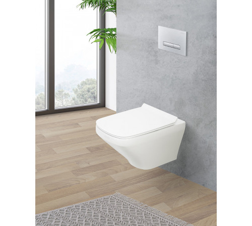 Унитаз BelBagno Sela BB3201CHR/BB3201SC подвесной Белый с сиденьем Микролифт