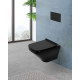 Комплект унитаза с инсталляцией BelBagno Sela BB3201CHR-MB/BB3201SC-MB/BB002-80/BB007-PR-NERO.M с сиденьем Микролифт и Черной матовой клавишей смыва