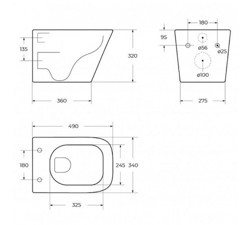 Унитаз BelBagno Ardente-Tor BB520CH-TOR/BB3103/3106SC подвесной с сиденьем Микролифт