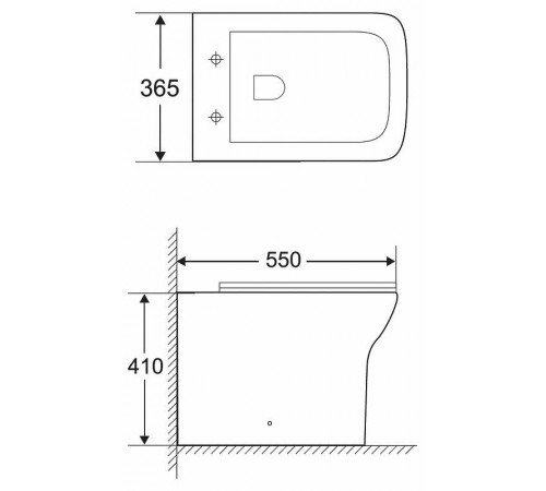 Унитаз BelBagno Romano BB248CBR приставной без сиденья