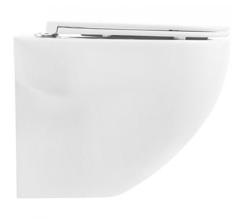 Комплект унитаза с инсталляцией BelBagno Onda BB066CHR/BB870SC/BB002-80/BB005-PR-CHROME с сиденьем Микролифт и клавишей смыва Хром глянцевый