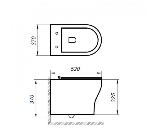 Комплект унитаза с инсталляцией BelBagno Acqua BB340CHR/BB2020SC/BB002-80/BB005-PR-CHROME с сиденьем Микролифт и клавишей смыва Хром глянцевый