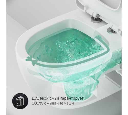 Комплект унитаза AM.PM Awe C111738SC с инсталляцией Grohe Rapid SL 38772001 с сиденьем Микролифт и клавишей смыва Хром