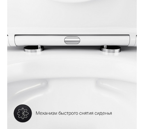 Унитаз AM.PM Sense FlashClean C741701SC подвесной с сиденьем Микролифт