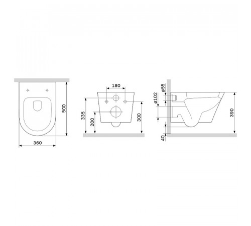 Унитаз AM.PM Sense FlashClean C741701SC подвесной с сиденьем Микролифт