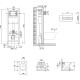 Комплект унитаза с инсталляцией Jacob Delafon Vox E21770RU-00 с сиденьем Микролифт и клавишей смыва Хром