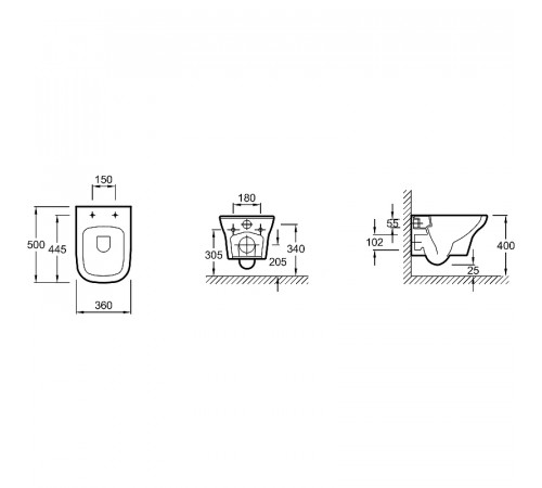 Комплект унитаза Jacob Delafon Vox EDM102-00+E20142-00 с инсталляцией Grohe Rapid SL 38772001 с сиденьем Микролифт и клавишей смыва Хром