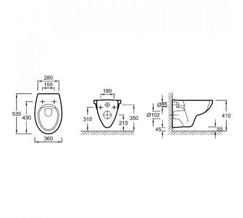 Комплект унитаза Jacob Delafon Patio EDV102-00+E70021-00 с инсталляцией Berges Novum L3 040213 с сиденьем Микролифт и клавишей смыва Хром