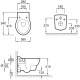 Унитаз Jacob Delafon Ove E1585-00 подвесной с сиденьем Микролифт