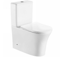 Унитаз компакт Ceruttispa Adige MW CT9243 Белый матовый с бачком и сиденьем Микролифт